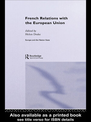 cover image of French Relations with the European Union